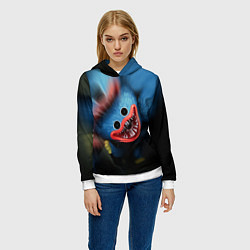 Толстовка-худи женская ХАГИ ВАГИ, Я ТЕБЯ ПОЙМАЛ, цвет: 3D-белый — фото 2