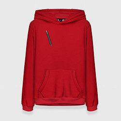 Толстовка-худи женская ФОРМА, БУМАЖНЫЙ ДОМ LA CASA DE PAPEL UNIFORM, цвет: 3D-красный