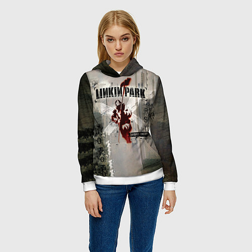 Женская толстовка Hybrid Theory Live Around The World - Linkin Park / 3D-Белый – фото 3