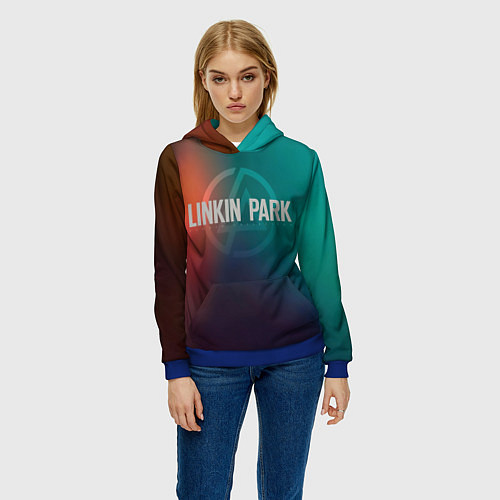 Женская толстовка Studio Collection - Linkin Park / 3D-Синий – фото 3