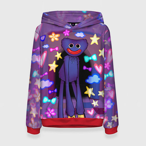 Женская толстовка POPPY PLAYTIME - МИЛЫЙ ХАГГИ ВАГГИ / 3D-Красный – фото 1