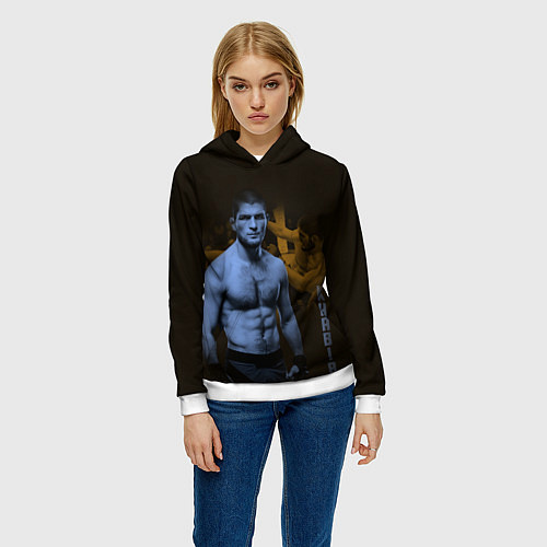 Женская толстовка Нурмагомедов / 3D-Белый – фото 3