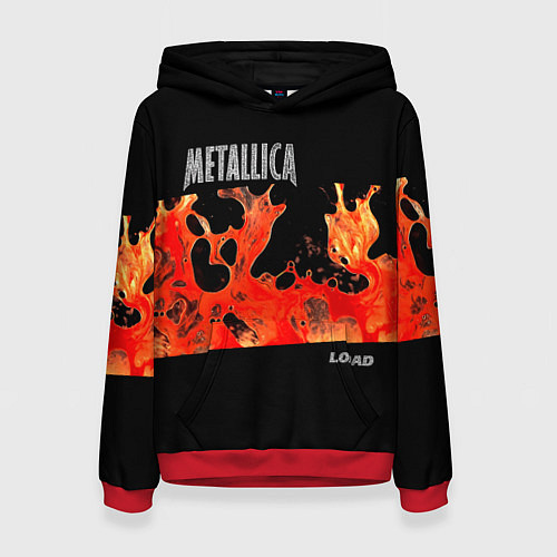 Женская толстовка Load - Metallica / 3D-Красный – фото 1