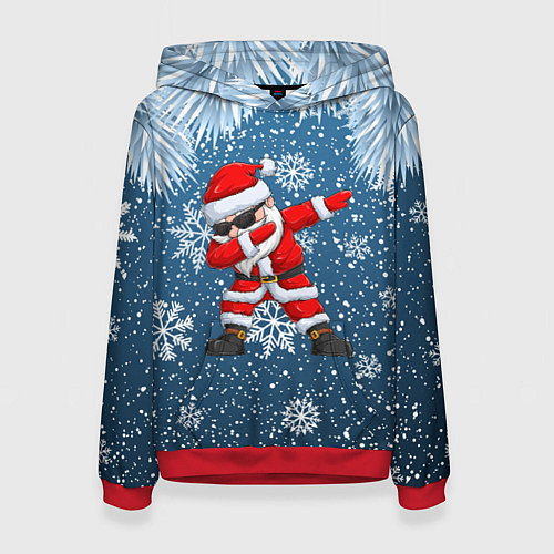 Женская толстовка DAB SANTA WINTER / 3D-Красный – фото 1