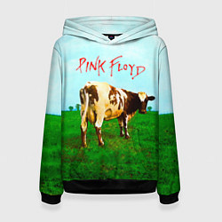 Толстовка-худи женская Atom Heart Mother - Pink Floyd, цвет: 3D-черный