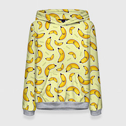 Толстовка-худи женская Банановый Бум, цвет: 3D-меланж