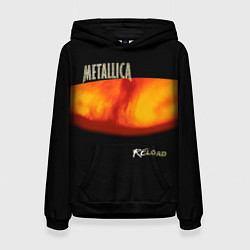 Толстовка-худи женская Metallica ReLoad, цвет: 3D-черный