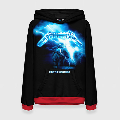 Женская толстовка Ride the Lightning Metallica / 3D-Красный – фото 1