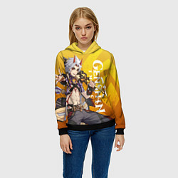 Толстовка-худи женская ARATAKI ITTO GEO, цвет: 3D-черный — фото 2