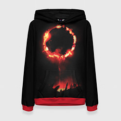 Толстовка-худи женская DARK SOULS PRAISE THE SUN, цвет: 3D-красный