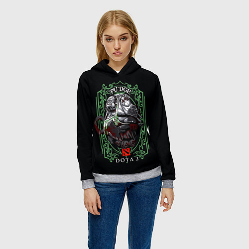 Женская толстовка ДОТА 2 ПУДЖ / 3D-Меланж – фото 3