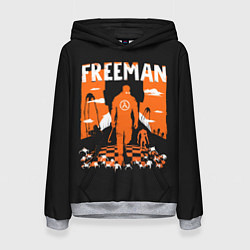 Толстовка-худи женская Walkin Freeman, цвет: 3D-меланж