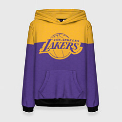 Толстовка-худи женская LAKERS LINE HEXAGON SPORT, цвет: 3D-черный