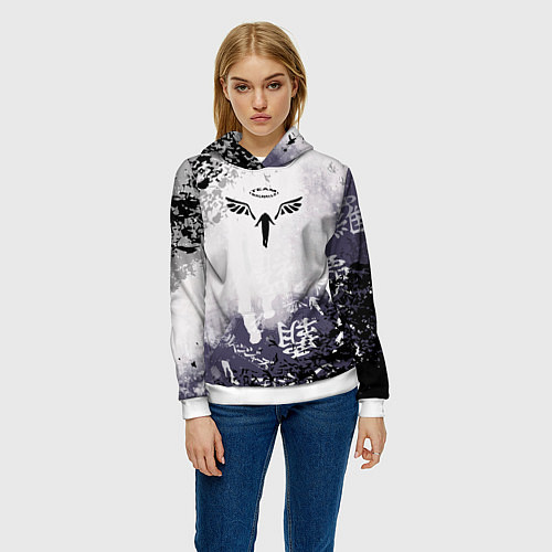 Женская толстовка Токийские мстители - Подтёки красок / 3D-Белый – фото 3