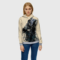 Толстовка-худи женская Корво Аттано, цвет: 3D-меланж — фото 2