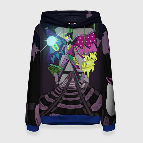 Женская толстовка Spamton: BIG SHOT ! Deltarune Спамтон / 3D-Синий – фото 1