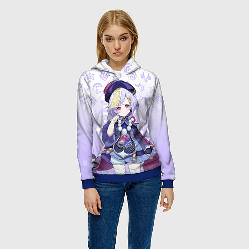 Женская толстовка QIQI КИКИ ГЕНШИН ИМПАКТ ГЕРОИНЯ / 3D-Синий – фото 3
