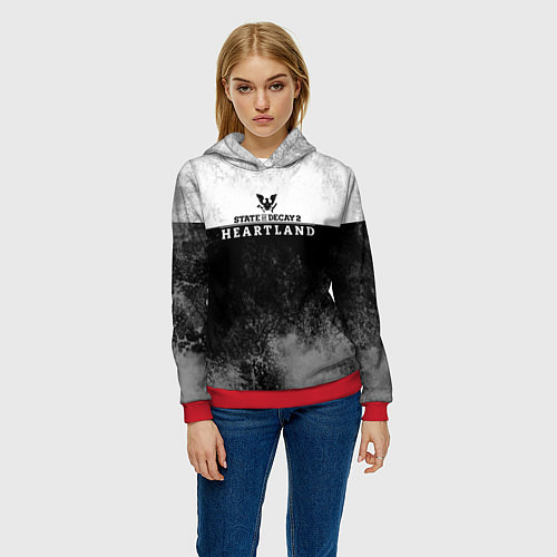 Женская толстовка State of Decay Heartland Logo / 3D-Красный – фото 3