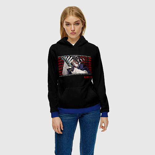 Женская толстовка Demon Slayer manga / 3D-Синий – фото 3