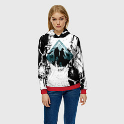 Толстовка-худи женская Охотники за головами монстров, цвет: 3D-красный — фото 2