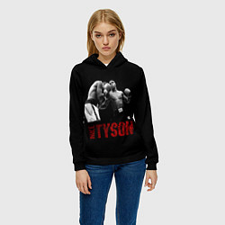 Толстовка-худи женская Майк Тайсон Mike Tyson, цвет: 3D-черный — фото 2