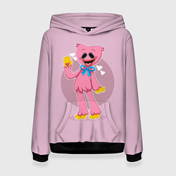 Толстовка-худи женская KISSY MISSY POPPY PLAYTIME ПОППИ ПЛЕЙТАЙМ КИССИ МИ, цвет: 3D-черный