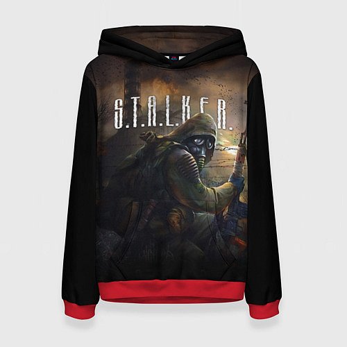 Женская толстовка СТАЛКЕР ТЕНИ ЧЕРНОБЫЛЯ, ЧАЭС STALKER / 3D-Красный – фото 1