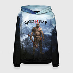 Толстовка-худи женская Великий God of War Z, цвет: 3D-черный