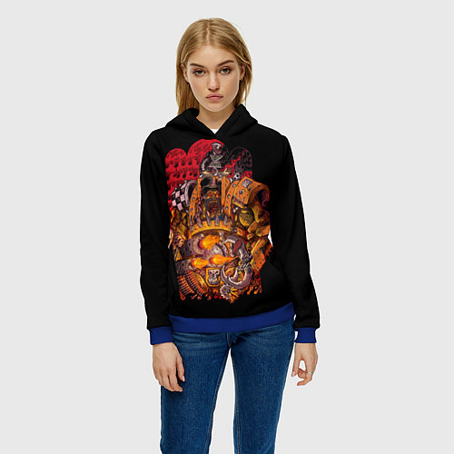 Женская толстовка Орки из Вахи / 3D-Синий – фото 3