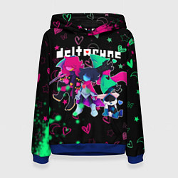 Толстовка-худи женская ГЕРОИ ИГРЫ DELTARUNE NEON, цвет: 3D-синий