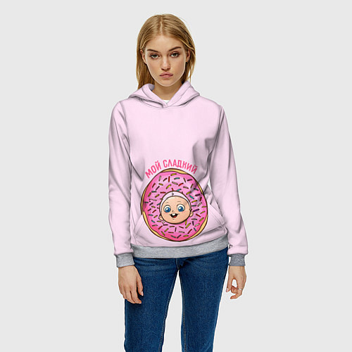 Женская толстовка Мой сладкий / 3D-Меланж – фото 3