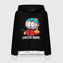 Толстовка-худи женская Южный парк Эрик South Park, цвет: 3D-белый