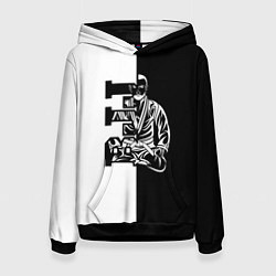 Толстовка-худи женская BJJ, цвет: 3D-черный