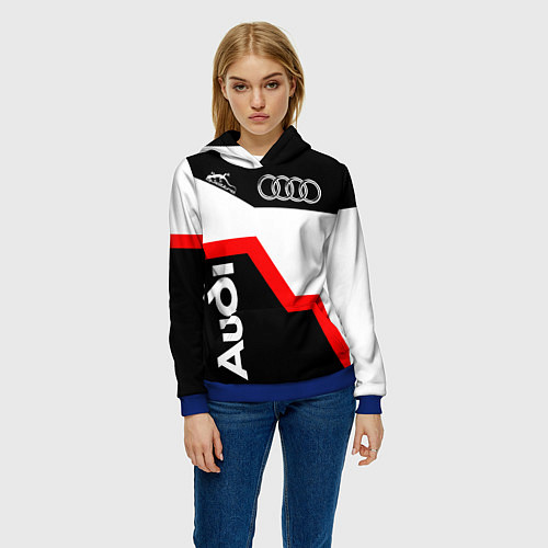 Женская толстовка AUDI полный привод / 3D-Синий – фото 3