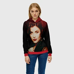 Толстовка-худи женская Twin Peaks - Одри Хорн, цвет: 3D-красный — фото 2