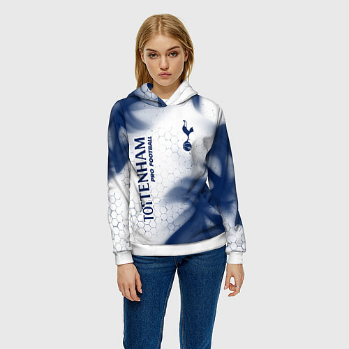 Женская толстовка TOTTENHAM HOTSPUR Pro Football - Пламя / 3D-Белый – фото 3