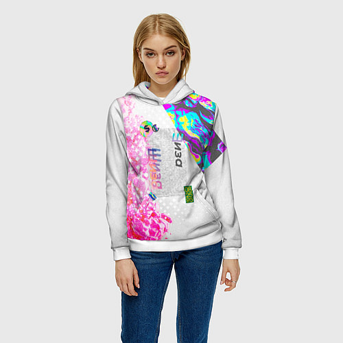 Женская толстовка Шаза Психоделика / 3D-Белый – фото 3