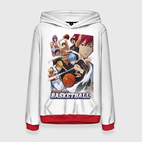 Женская толстовка Kurokos Basketball 1 / 3D-Красный – фото 1