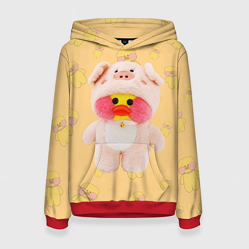 Женская толстовка УТКА УТЯ ЛАЛАФАНФАН / 3D-Красный – фото 1