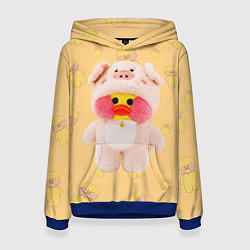 Толстовка-худи женская УТКА УТЯ ЛАЛАФАНФАН, цвет: 3D-синий