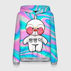 Толстовка-худи женская Лалафанфан корейская утка, цвет: 3D-меланж