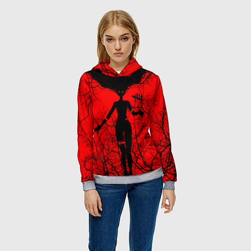 Женская толстовка Dead by Daylight дух / 3D-Меланж – фото 3