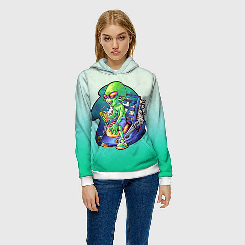 Женская толстовка КайеФ / 3D-Белый – фото 3