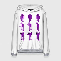 Толстовка-худи женская Five Nights At Freddys purple guy, цвет: 3D-меланж