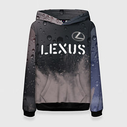 Толстовка-худи женская LEXUS Lexus - Краски, цвет: 3D-черный
