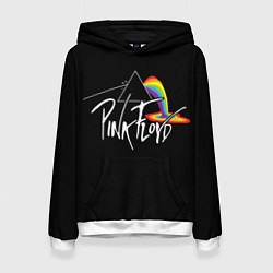 Толстовка-худи женская PINK FLOYD - ПИНК ФЛОЙД ЛУЖА, цвет: 3D-белый