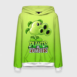 Толстовка-худи женская Lants vs Zombies - Тристрел, цвет: 3D-белый