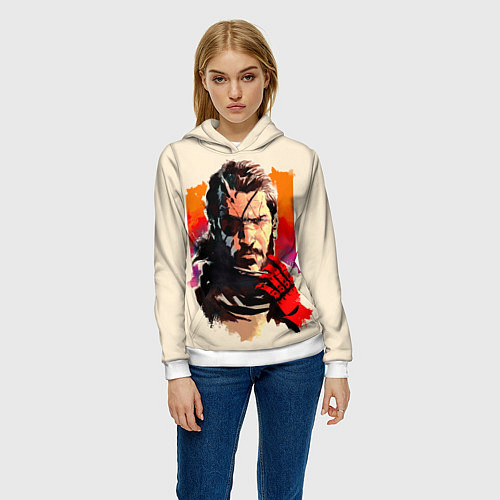 Женская толстовка Босс с повязкой / 3D-Белый – фото 3