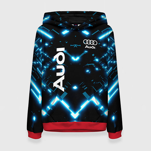 Женская толстовка Audi Neon / 3D-Красный – фото 1