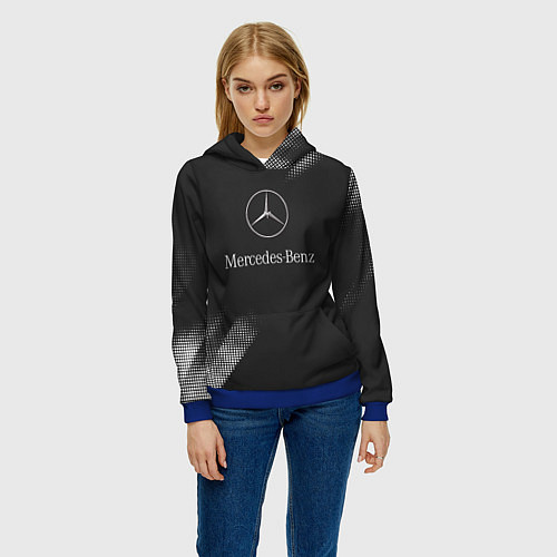Женская толстовка Mercedes-Benz Мерс / 3D-Синий – фото 3